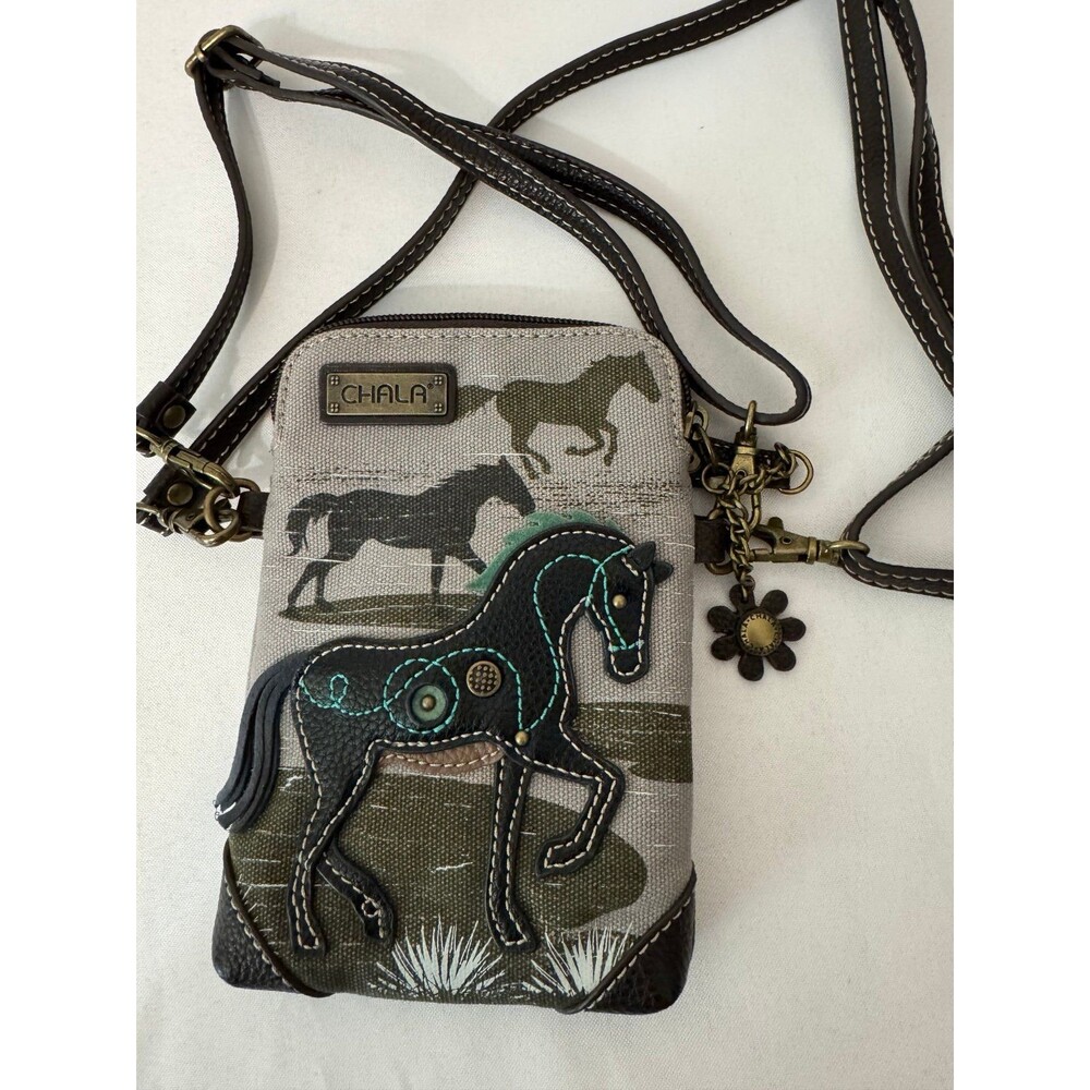 CHALA SAFARI HORSE CELL PHONE BAG nwot